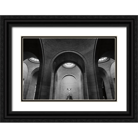 The Winged Victory of Samothrace Black Ornate Wood Framed Art Print with Double Matting by Larson, Nathan