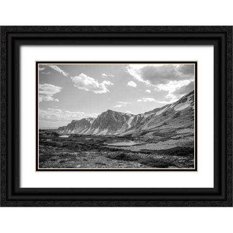 Wyoming Wonder Black Ornate Wood Framed Art Print with Double Matting by Larson, Nathan