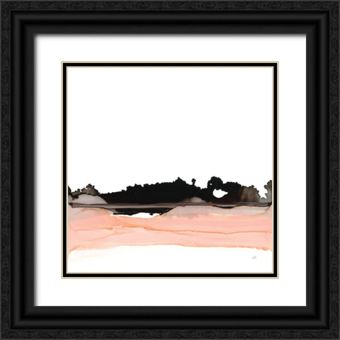 Salmonscape I Black Ornate Wood Framed Art Print with Double Matting by Paschke, Chris