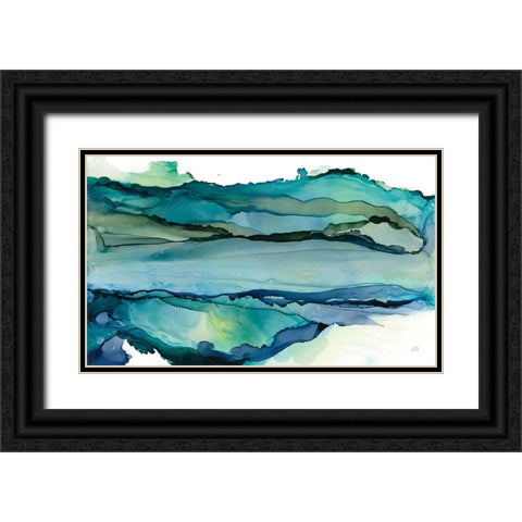 Pistachio Moss I Black Ornate Wood Framed Art Print with Double Matting by Paschke, Chris