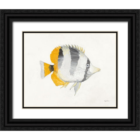 Ocean Life II Black Ornate Wood Framed Art Print with Double Matting by Tillmon, Avery