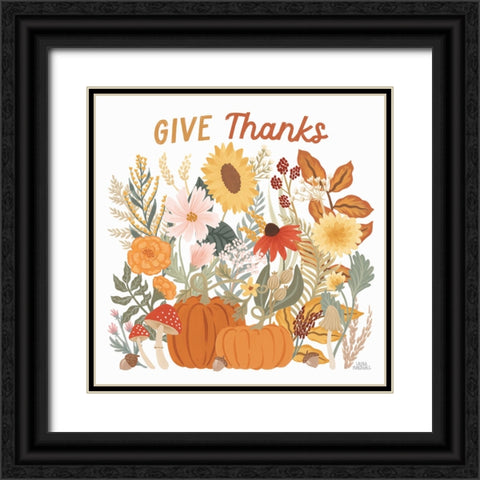 Autumn Meadow III Black Ornate Wood Framed Art Print with Double Matting by Marshall, Laura