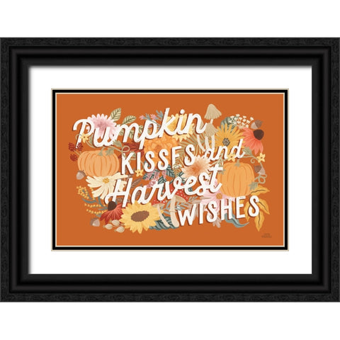 Autumn Meadow VII Black Ornate Wood Framed Art Print with Double Matting by Marshall, Laura