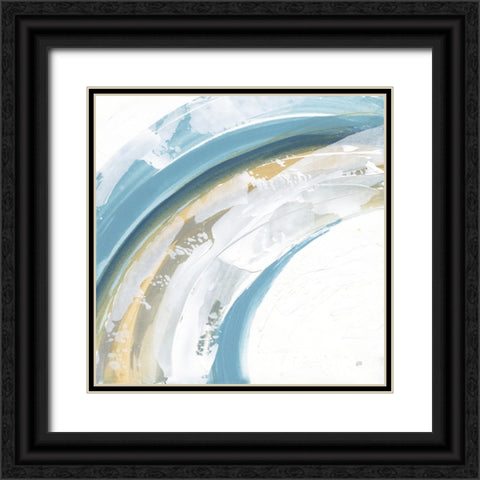 Cyclical I Black Ornate Wood Framed Art Print with Double Matting by Paschke, Chris