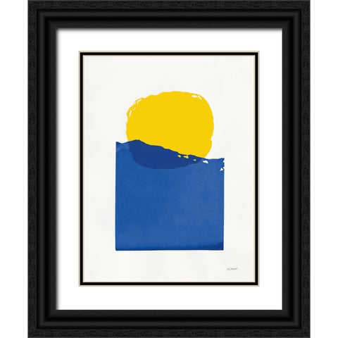 Buoyant Bright Primary Black Ornate Wood Framed Art Print with Double Matting by Schick, Mike