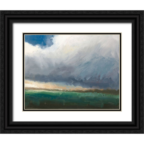 September Landscape Black Ornate Wood Framed Art Print with Double Matting by Wellington Studio