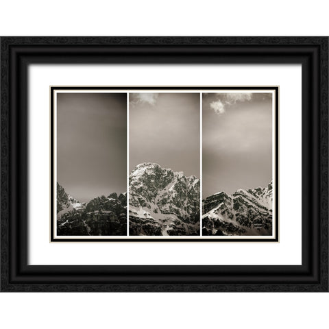Peak Panel Black Ornate Wood Framed Art Print with Double Matting by Larson, Nathan