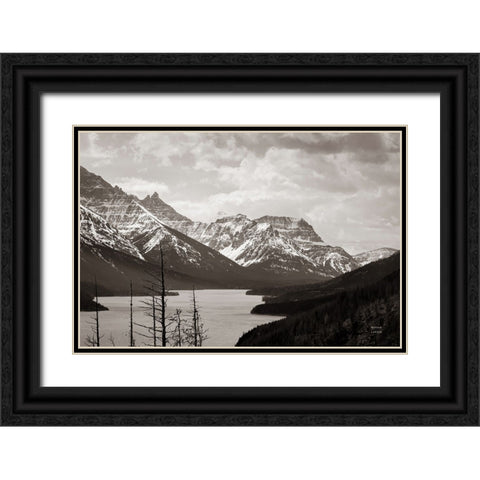 Spring Range Black Ornate Wood Framed Art Print with Double Matting by Larson, Nathan