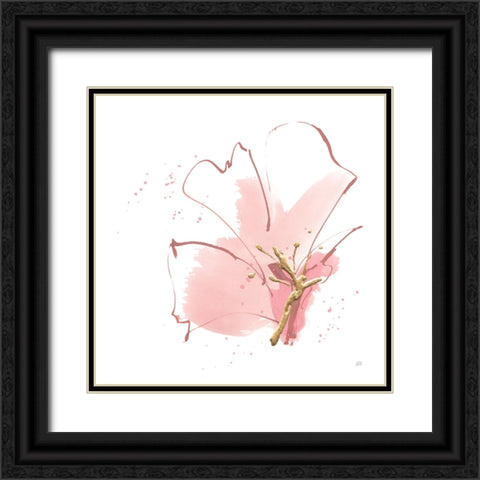 Floral Blossom II Black Ornate Wood Framed Art Print with Double Matting by Paschke, Chris