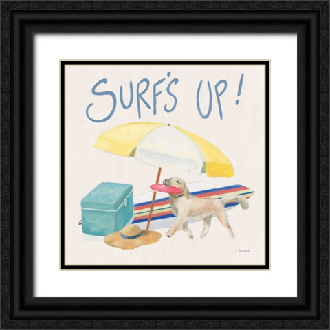 Beach Ride Surfs Up XIV Black Ornate Wood Framed Art Print with Double Matting by Wiens, James