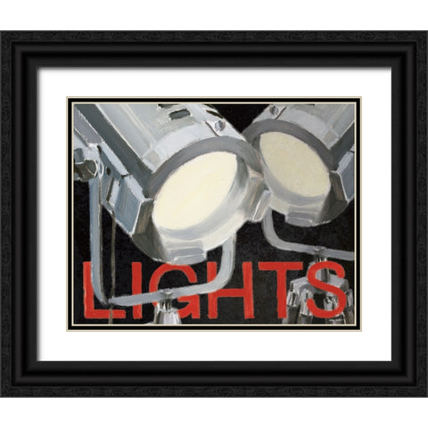Lights Camera Action I Black Ornate Wood Framed Art Print with Double Matting by Fabiano, Marco
