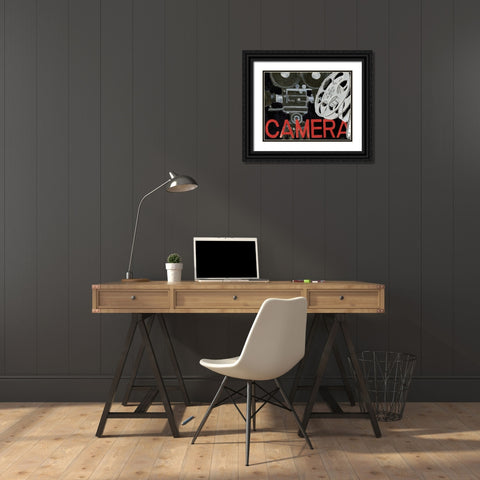 Lights Camera Action II Black Ornate Wood Framed Art Print with Double Matting by Fabiano, Marco