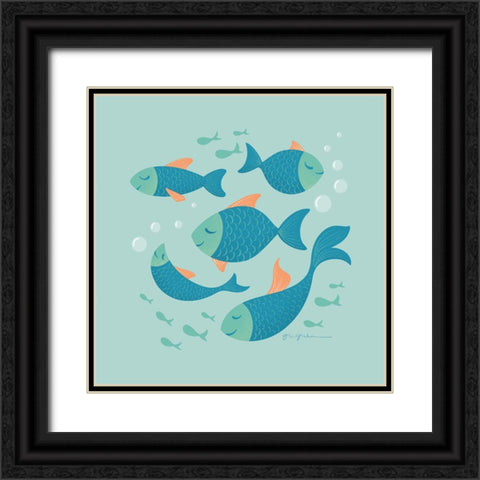 Cool School I Black Ornate Wood Framed Art Print with Double Matting by Graham, Gia