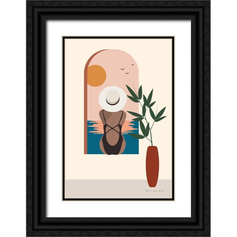 Luxe Traveler III Black Ornate Wood Framed Art Print with Double Matting by Escalante, Omar