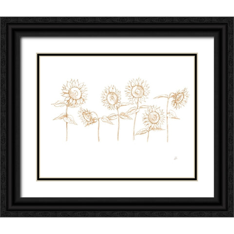 Sunshine Seeds III Black Ornate Wood Framed Art Print with Double Matting by Brissonnet, Daphne
