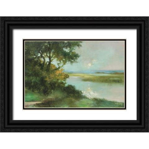 Sparkling River Black Ornate Wood Framed Art Print with Double Matting by Purinton, Julia