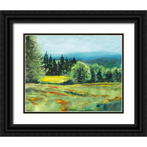 Pocket Meadow Black Ornate Wood Framed Art Print with Double Matting by Schlabach, Sue