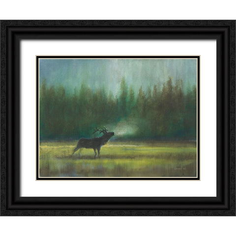 Voice of the Wild Black Ornate Wood Framed Art Print with Double Matting by Nai, Danhui
