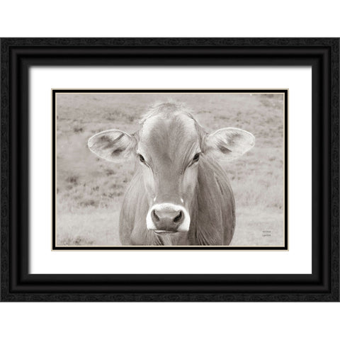 Dairy Barn Neutral Black Ornate Wood Framed Art Print with Double Matting by Larson, Nathan