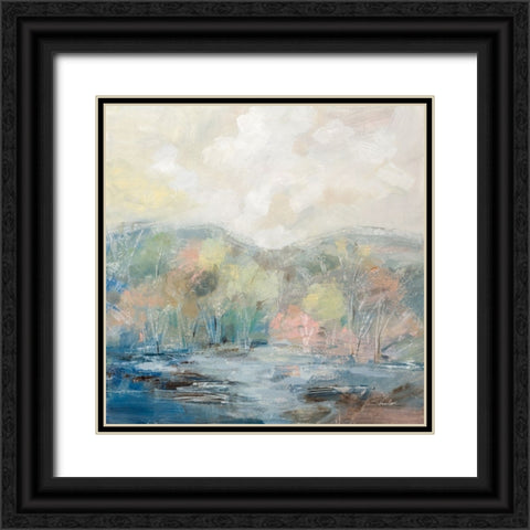 Spring Tale Black Ornate Wood Framed Art Print with Double Matting by Vassileva, Silvia