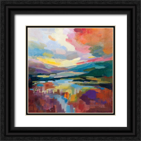 Crimson Sky Black Ornate Wood Framed Art Print with Double Matting by Vassileva, Silvia