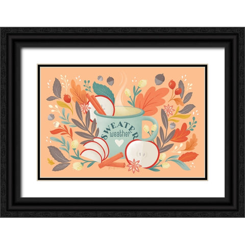 Sweater Weather I Black Ornate Wood Framed Art Print with Double Matting by Graham, Gia