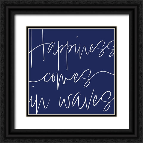 By the Beach IV Black Ornate Wood Framed Art Print with Double Matting by Adams, Sarah