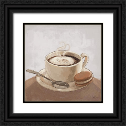 Coffee and Co I Neutral Black Ornate Wood Framed Art Print with Double Matting by Penner, Janelle