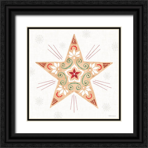 Christmas Charm X Black Ornate Wood Framed Art Print with Double Matting by Grove, Beth