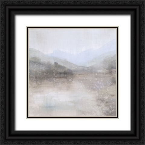 Misty Mood Black Ornate Wood Framed Art Print with Double Matting by Nai, Danhui