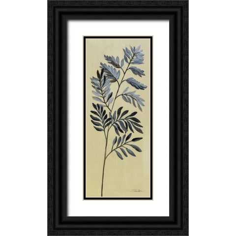 Tall Fern I Black Ornate Wood Framed Art Print with Double Matting by Vassileva, Silvia