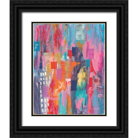 Confetti II Black Ornate Wood Framed Art Print with Double Matting by Prahl, Courtney
