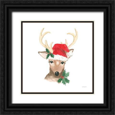 Critter Greetings VIII Black Ornate Wood Framed Art Print with Double Matting by Jackson, Jenaya