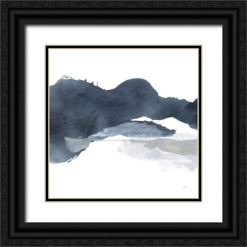 Abstracted Coastal III Black Ornate Wood Framed Art Print with Double Matting by Paschke, Chris