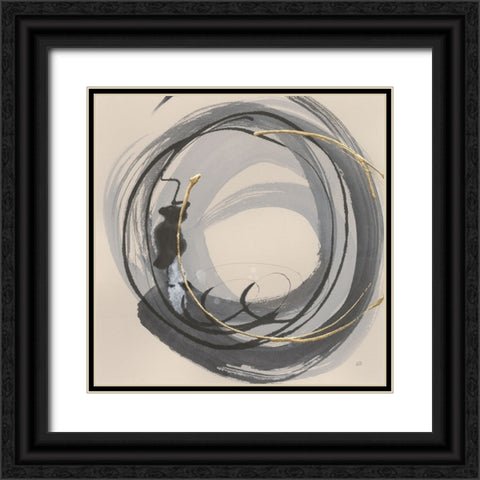 Blurred I Black Ornate Wood Framed Art Print with Double Matting by Paschke, Chris