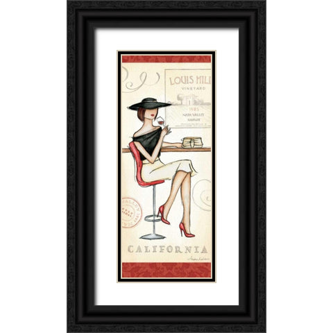 Wine Event II Black Ornate Wood Framed Art Print with Double Matting by Laliberte, Andrea