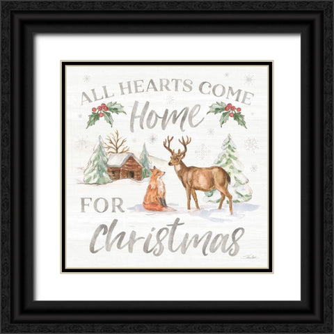 Winter Wonderland III Black Ornate Wood Framed Art Print with Double Matting by Vassileva, Silvia