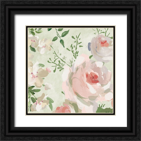 Impressionist Garden VI Black Ornate Wood Framed Art Print with Double Matting by Nai, Danhui