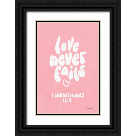 Good Word I Black Ornate Wood Framed Art Print with Double Matting by Thorns, Becky