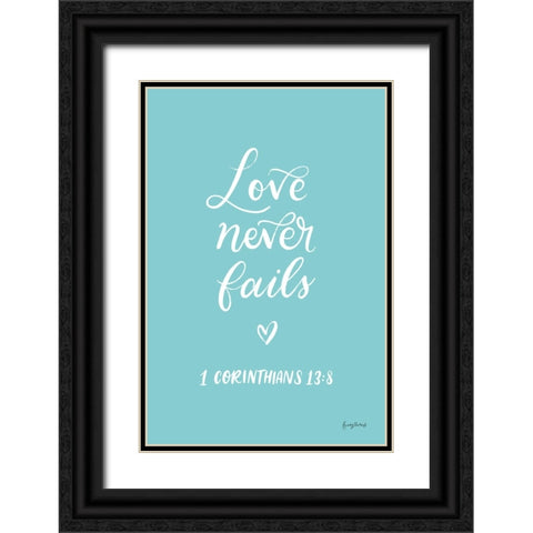 Good Words V Black Ornate Wood Framed Art Print with Double Matting by Thorns, Becky