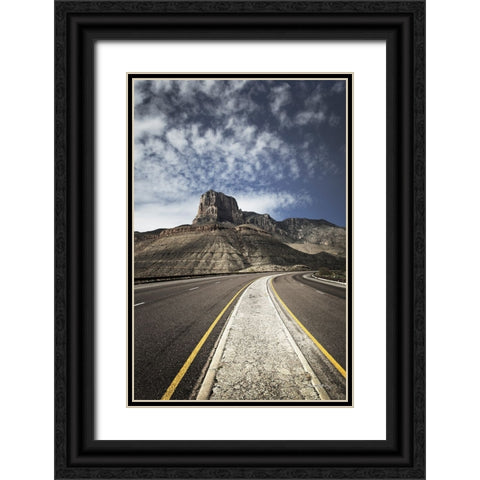 Guadalupe Mountains National Park Black Ornate Wood Framed Art Print with Double Matting by Majchrowicz, Alan