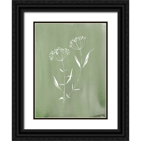 Cottage Wildflowers II Black Ornate Wood Framed Art Print with Double Matting by Pete, Katrina