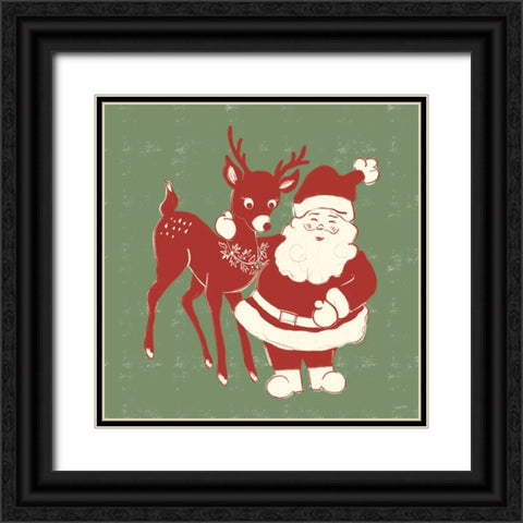 Christmas Nostalgia VII Black Ornate Wood Framed Art Print with Double Matting by York, Leah