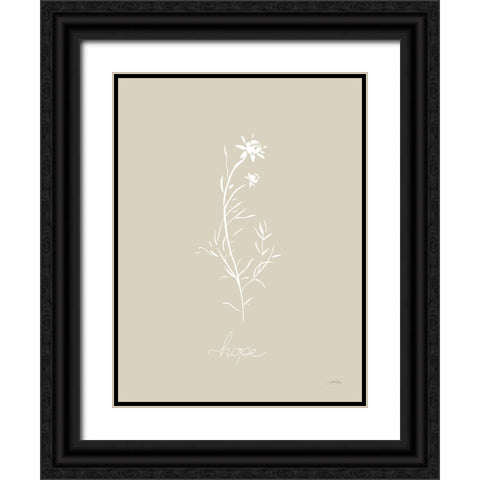 Delicate Wildflowers I Black Ornate Wood Framed Art Print with Double Matting by Pete, Katrina