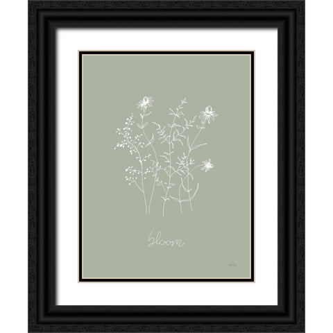 Delicate Wildflowers III Black Ornate Wood Framed Art Print with Double Matting by Pete, Katrina