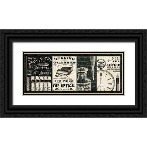 Librarian I Black Ornate Wood Framed Art Print with Double Matting by Pela Studio
