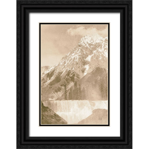 Remember the Mountain Black Ornate Wood Framed Art Print with Double Matting by Larson, Nathan