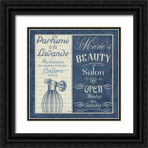 Indulge Yourself Square I Black Ornate Wood Framed Art Print with Double Matting by Pela Studio