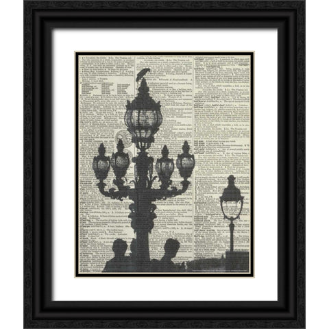 Architectural Paris III - Crop Black Ornate Wood Framed Art Print with Double Matting by Olivier, Marc
