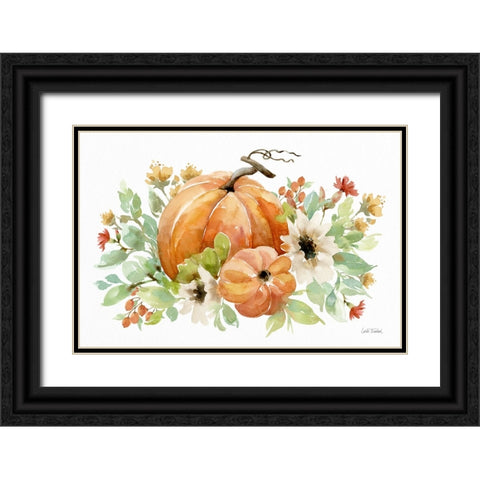 Autumn Breeze I Black Ornate Wood Framed Art Print with Double Matting by Trimbach, Leslie